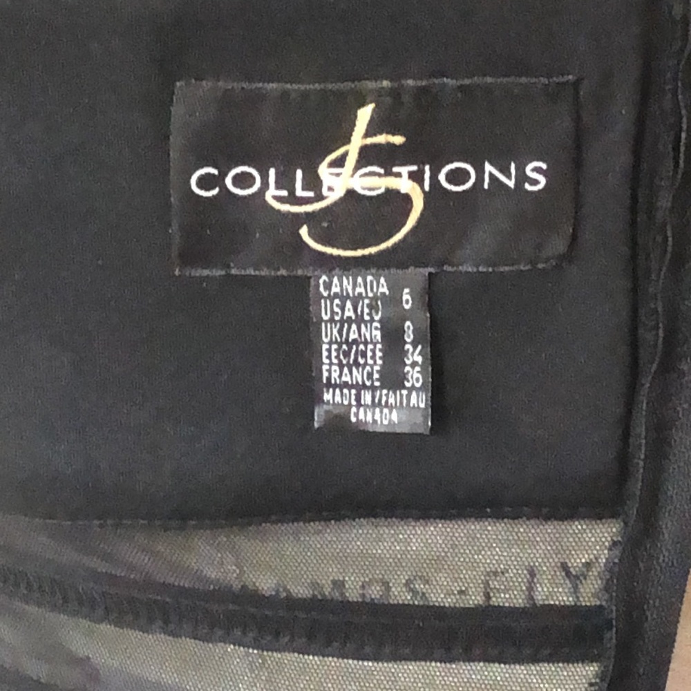 Two Piece Dress Pantsuit, Black (size 6) - Picture 13 of 17